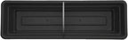 Bloem Dura Cotta Window Box Planter: 30" - Black - Large Box with Tray, Weatherproof Resin Box, Removable Tray for Indoor & Outdoor Use, Gardening, 4 Gallon Capacity