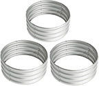 2x2x1ft-3pcs-Oval Raised Garden Bed Kit, Galvanized Planter Garden Boxes Outdoor, Metal Raised Garden Beds for Vegetables,Fruits, Flower,Silver