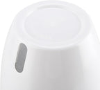 5 Pack 7 Inch Self Watering Plant Pots, White Plastic Self Watering Flower Pots with Visual Water Level Window, Self Watering Planter for Indoor Plants, Herb, African Violet, Succulent