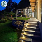 SOLPEX Solar Deck Lights Outdoor, Waterproof Led Lights for Outdoor Stairs, Step, Fence, Yard, Patio, and Pathway(24 Pack Warm White)