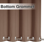 NICETOWN Waterproof Outdoor Curtain Rustproof Fixed Grommet Top and Bottom, Blackout Thermal Insulated Vertical Drape Heavy Weight Wind Break Drapery for Patio, W52 x L120, 1 Piece, Tan-Khaki