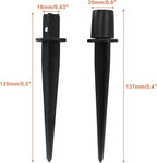 Litoexpe 8 Pack Metal Solar Lights Stake, Replacement Spike Ground Stake for Garden Lights Outdoor Enthusiasts