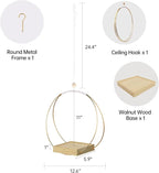 Hanging Planters for Indoor Plants - Plant Hanger Outdoor, Metal Plant Hanger Mid Century Boho Macrame, Hanging Wall Ceiling Window, Gift for Mom, Plant Lovers, Housewarming