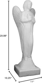 Emsco Group 2260-1W Morning Angel Garden Statue, White