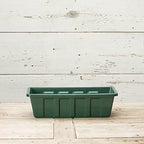 Root & Vessel, Poly-Pro Plastic Flower Box Planter, Hunter Green, 18-Inch