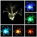Solar Powered Garden Stake LED Light, Set of 2 (Lily Flower)