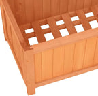 vidaXL Planter, Flower Box, Trellis Raised Bed, Outdoor Planter for Patio Backyard Garden Balcony Porch Vegetables Herbs, Solid Firwood