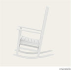 POLYWOOD Presidential Rocking Chair in White