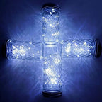 String Lights for Mason Jars, Cool White LED, Solar or Battery Powered