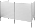 VEVOR Outdoor Privacy Screens, 50" W x 50" H Air Conditioner Fence, Pool Equipment Enclosure, Horizontal Vinyl Privacy Fence, Perfect to Enclose Trash Can and A/C Units (4-Panel)