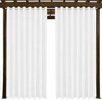 DIVA EN CAMINO DEC Outdoor Patio Curtain Waterproof Darkening Thermal Insulated Indoor Curtains for Bedroom, Porch, Living Room, Pergola, Cabana, W105 x L95, Set of 2 Panels