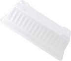 JOIKIT 6 Packs 17 Inch White Plastic Flower Window Boxes Planters with Drainage Holes & Tray, Rectangular Long Vegetable Flower Windowsill Box Planter Pot with Plant Label for Garden Patio Balcony
