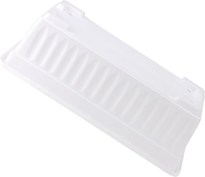 JOIKIT 6 Packs 17 Inch White Plastic Flower Window Boxes Planters with Drainage Holes & Tray, Rectangular Long Vegetable Flower Windowsill Box Planter Pot with Plant Label for Garden Patio Balcony