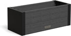 Mayne Vista 2ft Modern Window Box Planter with Panel Design and Drainage Hole