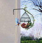 12" Plant Hangers 8-Pack - Heavy Duty Rust-Resistant Steel Hooks for Bird Feeders, Indoor/Outdoor Plants & Wall Decor, Black