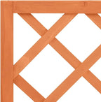 vidaXL Planter, Flower Box, Trellis Raised Bed, Outdoor Planter for Patio Backyard Garden Balcony Porch Vegetables Herbs, Solid Firwood