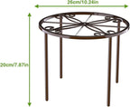 1 PCS Plant Stand,-Heavy Duty Metal Stand Decorates Plants, Anti-Rust Flower Pot Stand, Round Plant Rack for Room Indoor and Outdoor Courtyard,Gardens, Brown.
