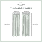 Exclusive Home Cabana Solid Indoor/Outdoor Light Filtering Hook-and-Loop Tab Top Curtain Panel, 54"x108", Winter White, Set of 2