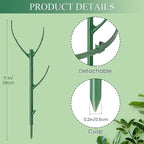 9 Pack Plant Support Stakes & Plant Cage Support Rings, Plant Stakes for Indoor Plants, Stackable Garden Flower Support for Potted Plants, Succulents, Aloe, Small Plants