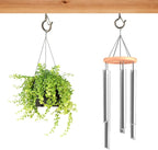 48 PCS Q-Hanger Hooks, Screw Hooks for Outdoor String Lights, Safety Buckle Design Cup Eye Hook for Hanging Christmas Lights, Plants, Mounted on Wall Ceiling, Include 1 Wing Nut Driver, Copper