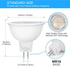 Mlambert 24 Pack MR16 LED Bulbs 50W Halogen Equivalent 5000K,5W GU5.3 MR16 12V Spotlight Bulb,Non-Dimmable,45°Beam Angle for Landscape Track Light Recessed