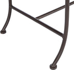 Safavieh PAT5016B Outdoor Collection Adina Rustic Brown Wrought Iron 51-inch Garden Bench