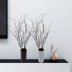 Artificial Curly Willow Branches, 10 Pack Brown Iron Wire Stems, 30.7 Inch