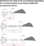 SUNLAX Large Sun Shade Sail 20' x 20' Dark Grey Square Canopy Sail Shade Cover UV Block Permeable Sunshade Outdoor for Patio Backyard (We Make Custom Size)