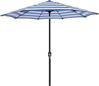 Blissun 9' Outdoor Patio Umbrella, Outdoor Table Umbrella, Yard Umbrella, Market Umbrella with 8 Sturdy Ribs, Push Button Tilt and Crank