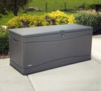 LIFETIME 60298 Heavy Duty Outdoor Storage Deck Box, 130 Gallon, Gray