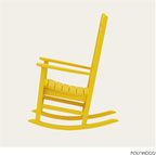 POLYWOOD R100LE Presidential Outdoor Rocking Chair, Lemon