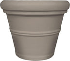 Tusco Products Rolled Rim Garden Planter, 42-inch, Safari