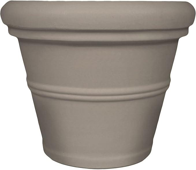 Tusco Products Rolled Rim Planter, 30-inch, Safari