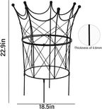 Trellis Obelisk Plant Support, Black Iron, 18.5 x 22.9 Inch