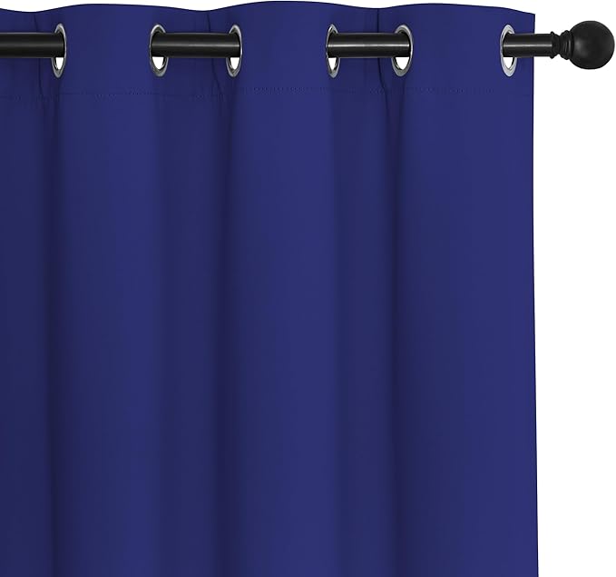 Blackout Window Curtain 95 inch Length – Navy Blue, 1 Panel, W52 x L90