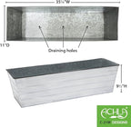 Achla Designs C-21W Window Box, Large, White