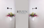 RTZEN Plant Hangers Indoor or Outdoor - Wrought Iron Metal Hanger Indoor Hook - Heavy Duty Wall Bracket Hooks for Hanging Plants Baskets Lanterns Wind Chimes - 2 Pack (Black Swirl Hooks)