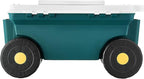 VEVOR Garden Scooter with Seat, 2 in 1 Rolling Garden Cart with Storage Bin, Supports up to 227 lbs, Outdoor Wagon with Handle, Lightweight Storage Gardening Stool for Yard Weeding Planting