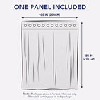 PureFit Outdoor Curtains for Patio Waterproof Weatherproof, UV Resistant Outside Curtains for Gazebo, Front Porch, Pergola, Sun Blocking Privacy Curtain, 100W x 84L inch, 1 Panel, Light Gray