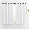 White Small Window Curtain 54 inches Length – 1 Panel, W52 x L54