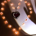 Indoor String Lights: 13 Ft Pink Cherry Blossom Fairy Lights with 40 LEDs