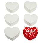 Colorations Decorate Your own Ceramic Heart Boxes, Set of 6
