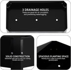 Raised Garden Bed with Detachable Tall Legs Elevated Metal Planter Box for Growing Fresh Herbs Vegetables Flowers Succulents&Other Plants for Outdoor Backyard Patio Deck Balcony Black