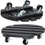 2 Pack Plant Stand with Wheels, Plant Caddies with 360° Lockable Smooth Sliding Wheels Durable Sturdy, Outdoor/Indoor Heavy Duty Rolling Plant Stand for Plant Pot,Flower Pot (11" Black)