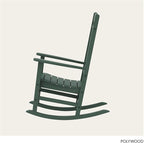 POLYWOOD Presidential Rocking Chair in Green