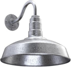 Wall Light, 16-Inch Galvanized Steel Outdoor Barn Fixture