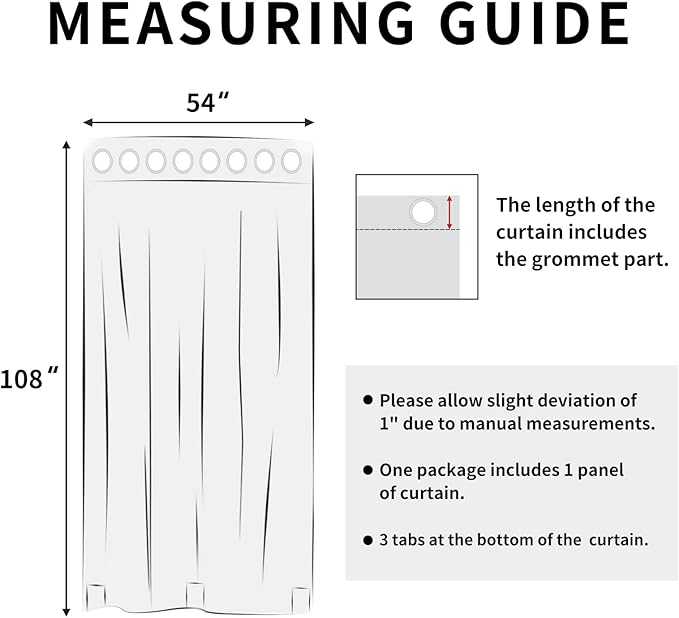 Easy-Going Linen Look Outdoor Curtains Waterproof Windproof Porch Curtains, Soft Thicken Outdoor Privacy Curtains for Patio, Gazebo, Grommet Top and Tab Bottom Drape, 1 Panel, 54x108 inch, Sky Blue
