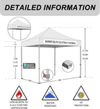 Eurmax USA Standard 10x10ft Patio Pop Up Canopy Tent - Image 2