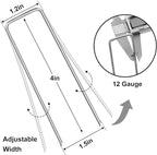 HongWay 240 Pack 4 Inch Landscape Staples, Garden Staples 12 Gauge Galvanized Ground Stakes Lawn Yard Staples SOD U-Shaped Pins for Landscaping Fabric, Irrigation Tubing Hose