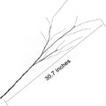 Artificial Curly Willow Branches, 10 Pack Brown Iron Wire Stems, 30.7 Inch